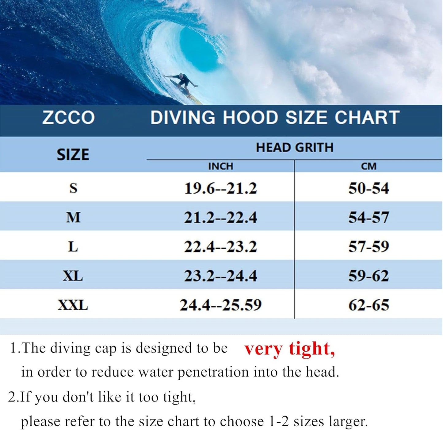 Sjósundhetta m/kraga, 3mm