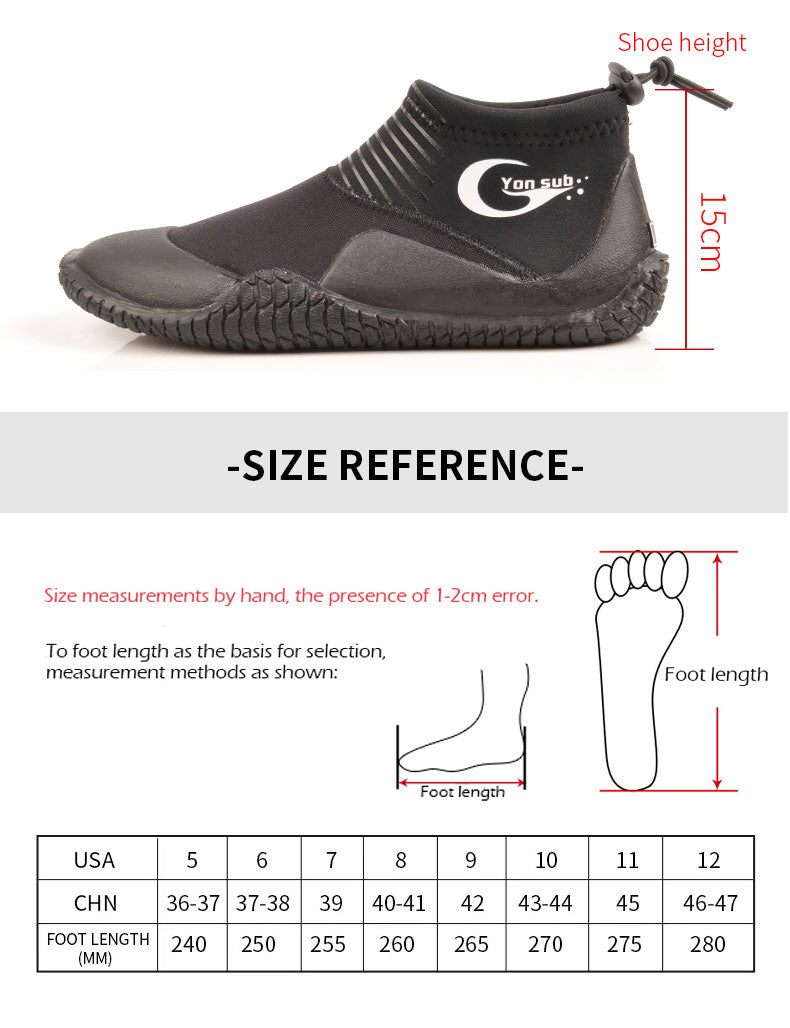 3mm neoprene skór, meðal háir